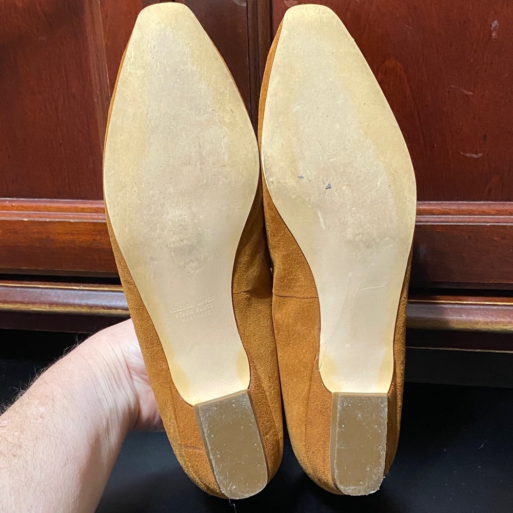 Naturalizer Vintage Rust Suede Loafers - Picture 9 of 16